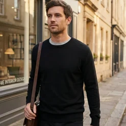 HENBURY HY725 - Men's Crew Neck Jumper