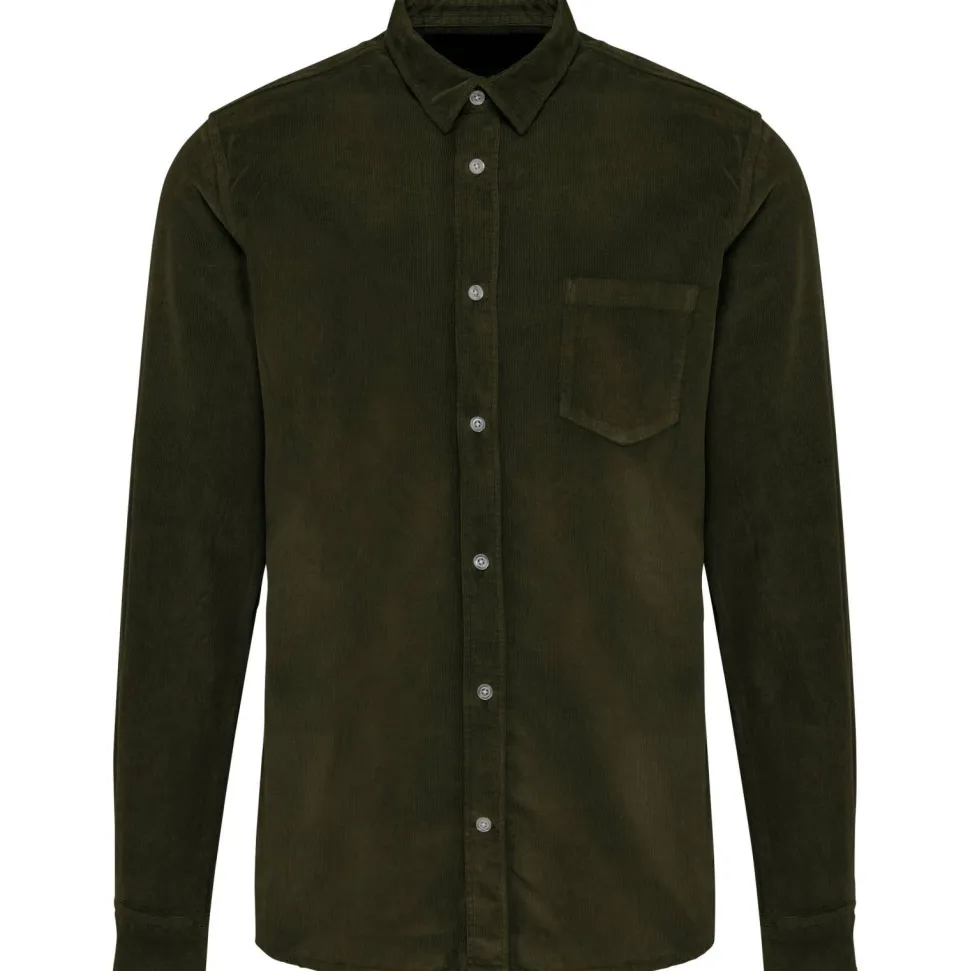 Kariban K599 - Chemise manches longues en velours homme