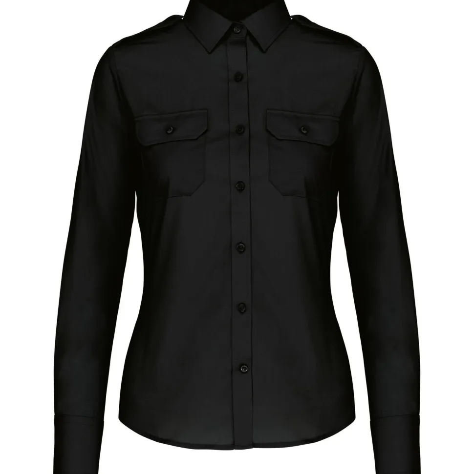 Kariban K506 - Chemise pilote manches longues femme