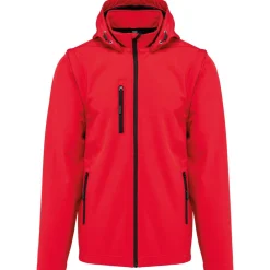 Kariban K422 - Veste Softshell Unisexe à Manches Amovibles et Capuche