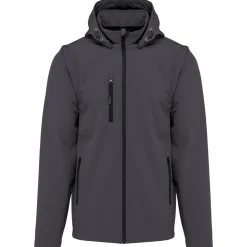 Kariban K422 - Veste Softshell Unisexe à Manches Amovibles et Capuche