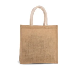 Kimood KI0274 - Sac style cabas en toile de jute - grand modèle