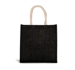Kimood KI0274 - Sac style cabas en toile de jute - grand modèle