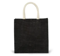 Kimood KI0274 - Sac style cabas en toile de jute - grand modèle
