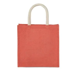 Kimood KI0274 - Sac style cabas en toile de jute - grand modèle