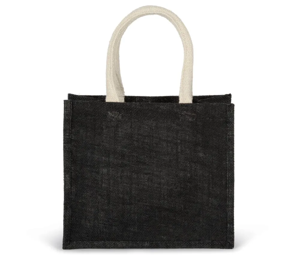 Kimood KI0273 - Sac style cabas en toile de jute - modèle moyen
