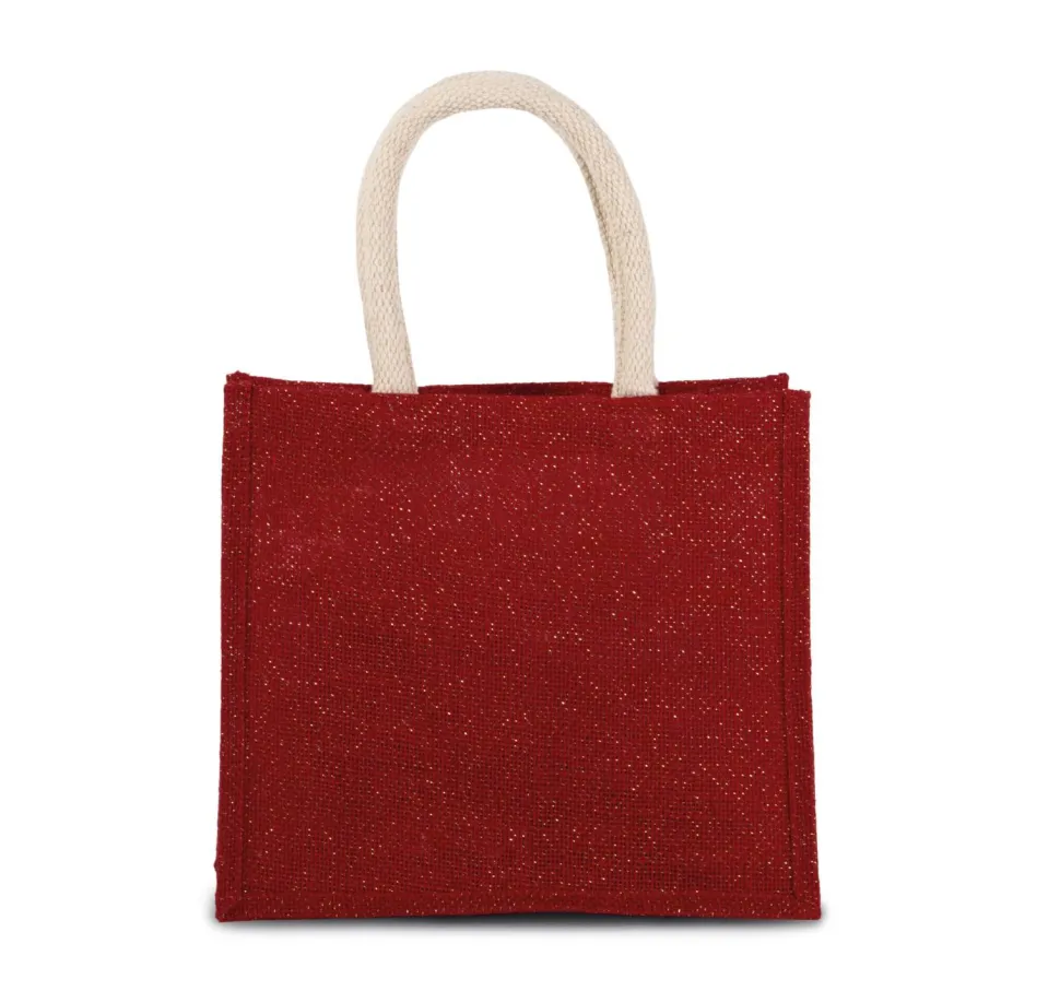 Kimood KI0273 - Sac style cabas en toile de jute - modèle moyen