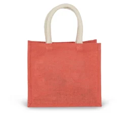 Kimood KI0273 - Sac style cabas en toile de jute - modèle moyen