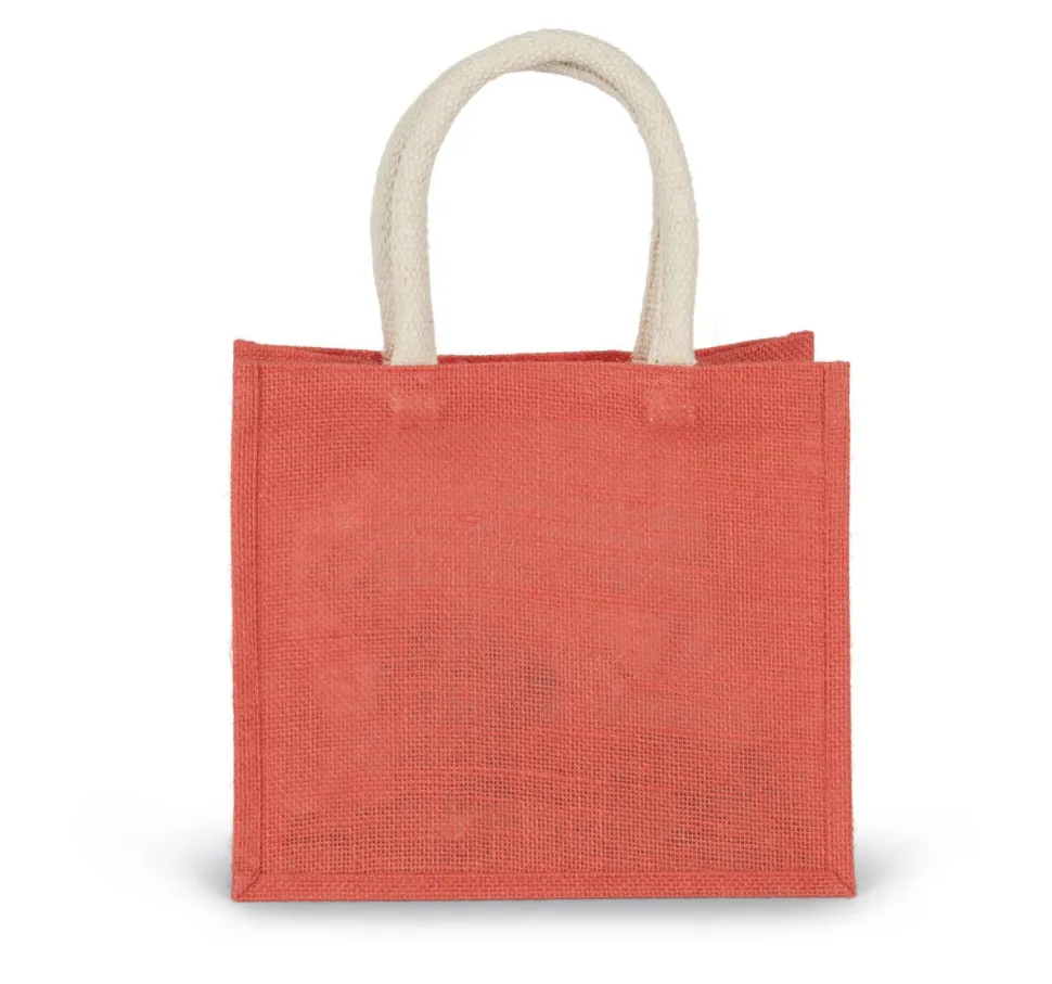 Kimood KI0273 - Sac style cabas en toile de jute - modèle moyen