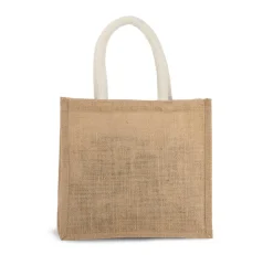 Kimood KI0273 - Sac style cabas en toile de jute - modèle moyen