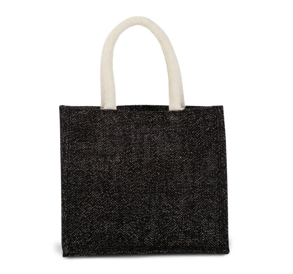 Kimood KI0273 - Sac style cabas en toile de jute - modèle moyen