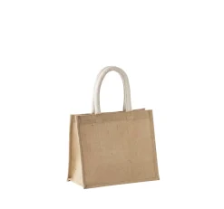 Kimood KI0273 - Sac style cabas en toile de jute - modèle moyen