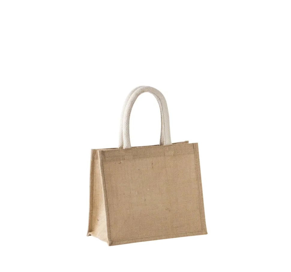 Kimood KI0273 - Sac style cabas en toile de jute - modèle moyen