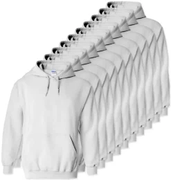 Lot de 100 Gildan 18500 - Sweat à capuche en molleton Heavy Blend