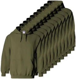 Lot de 100 Gildan 18500 - Sweat à capuche en molleton Heavy Blend