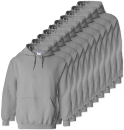 Lot de 100 Gildan 18500 - Sweat à capuche en molleton Heavy Blend
