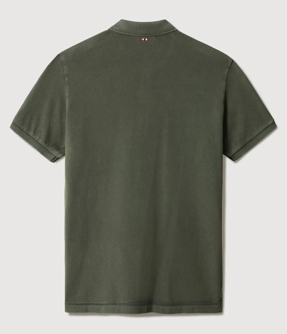 NAPAPIJRI NP0A4GDL - Polo Classique en Coton avec Logo Imprimé