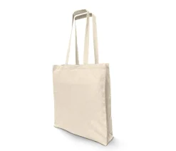 NEWGEN NG110 - Sac shopping en coton recyclé avec soufflet