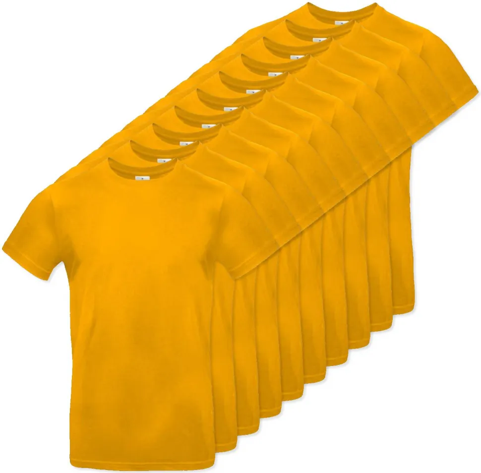 Pack de 10 B&C BC03T - Tee-Shirt Homme 100% Coton