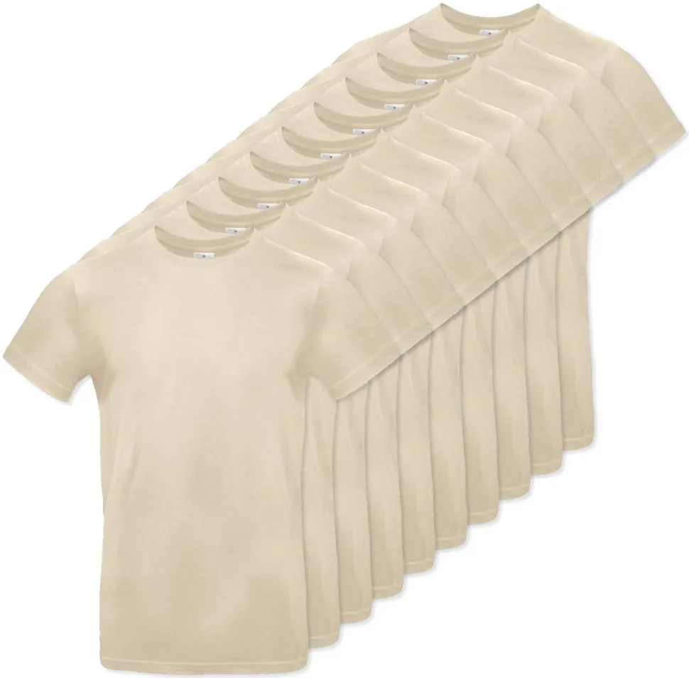 Pack de 10 B&C BC03T - Tee-Shirt Homme 100% Coton