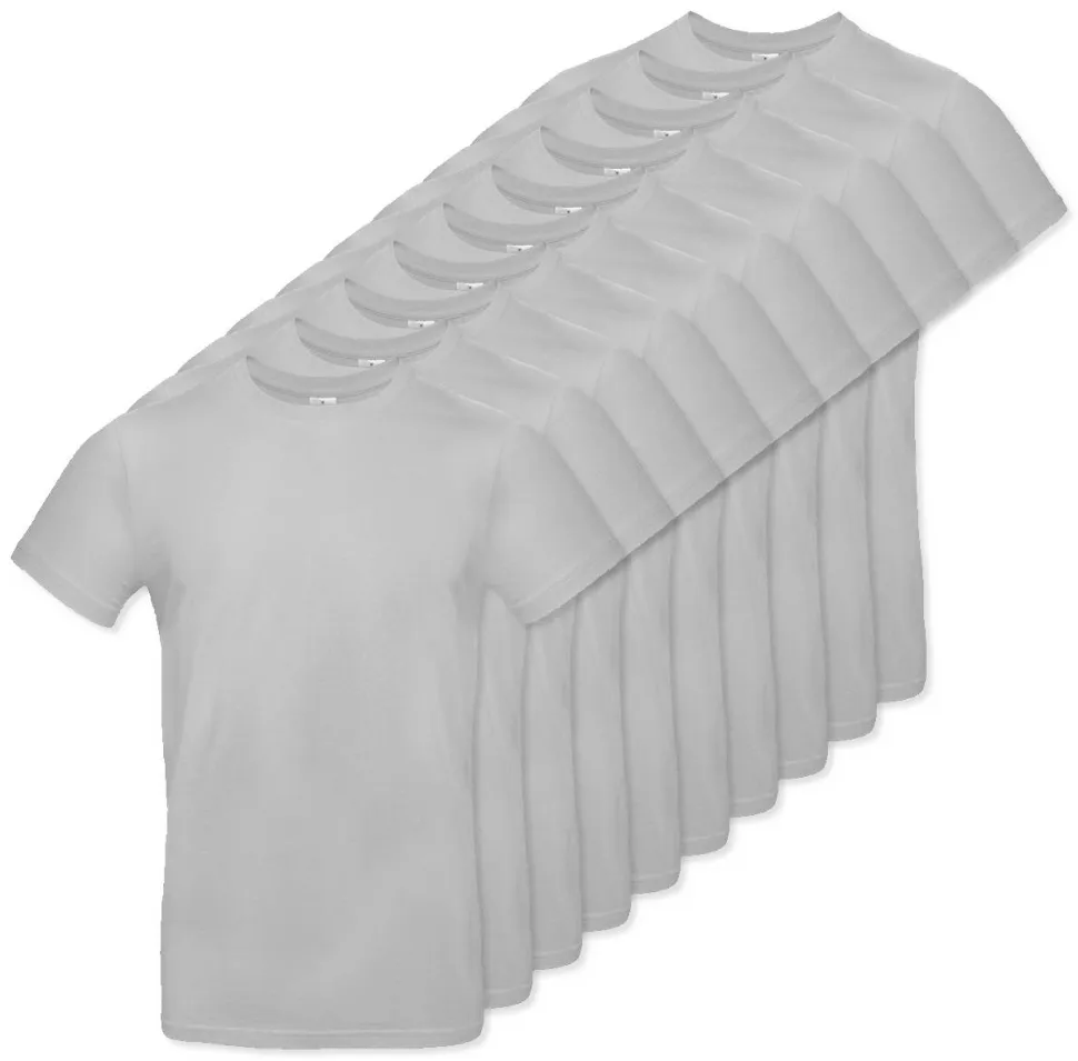 Pack de 10 B&C BC03T - Tee-Shirt Homme 100% Coton