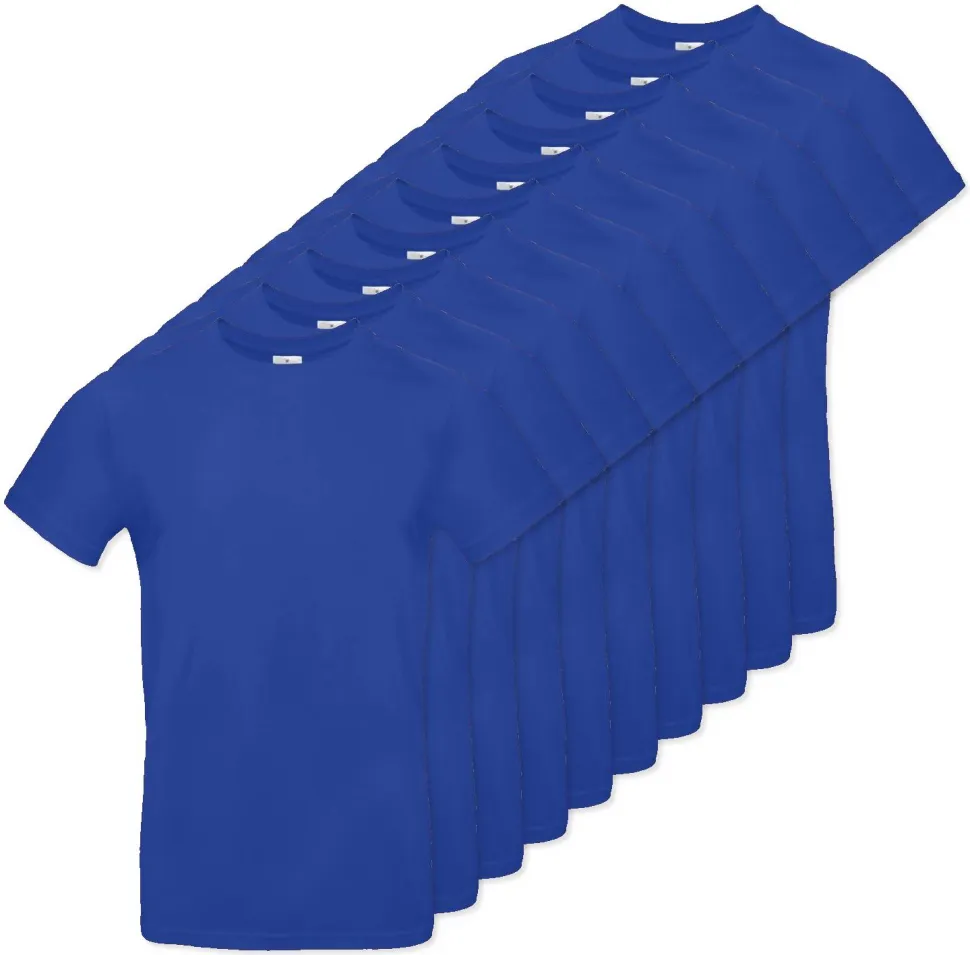 Pack de 10 B&C BC03T - Tee-Shirt Homme 100% Coton