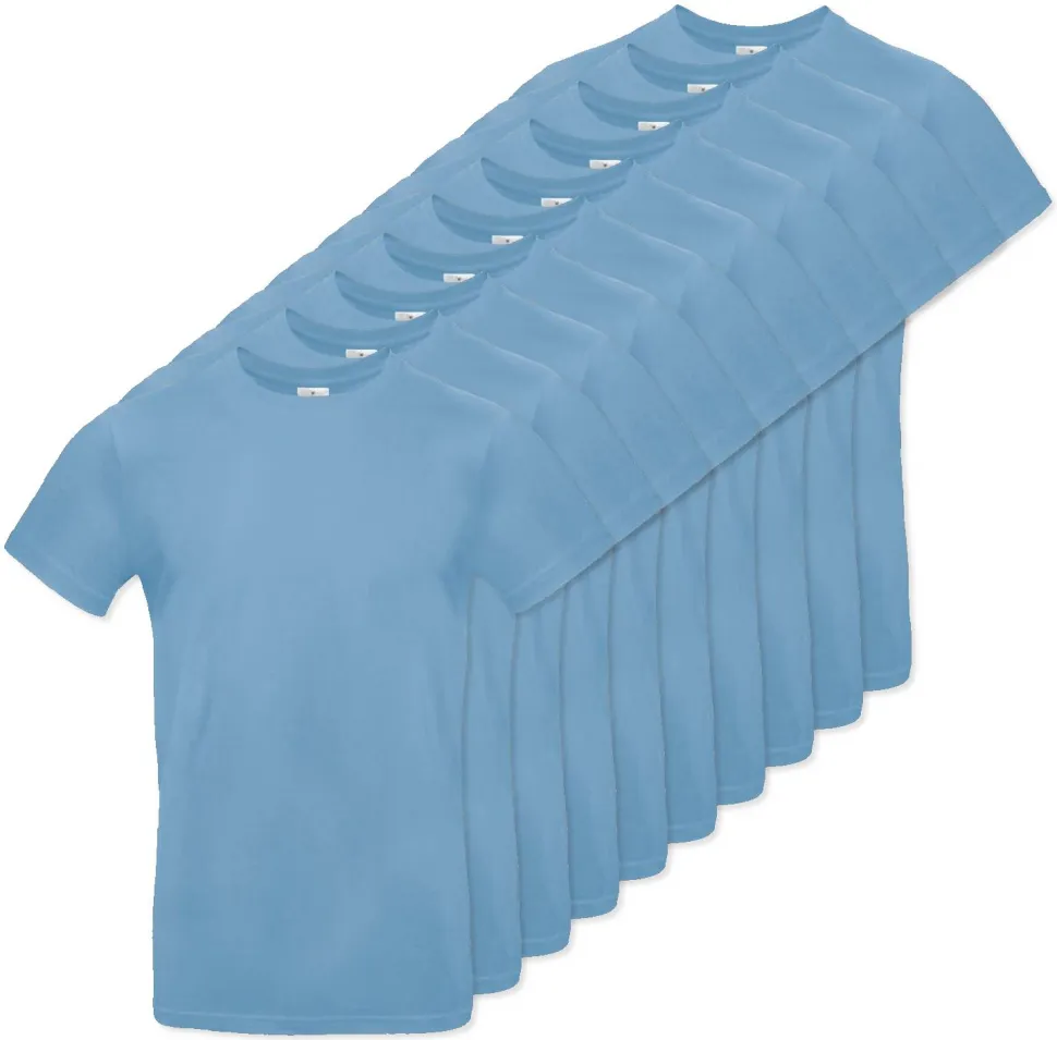 Pack de 10 B&C BC03T - Tee-Shirt Homme 100% Coton