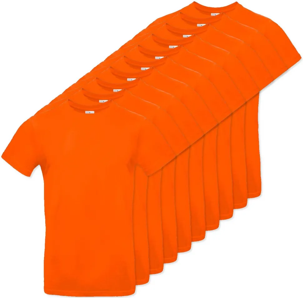 Pack de 10 B&C BC03T - Tee-Shirt Homme 100% Coton