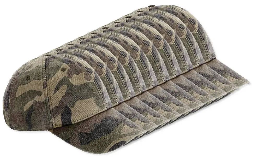 Pack de 24 Beechfield BF655 - Casquette Vintage en Coton Brossé Lavé