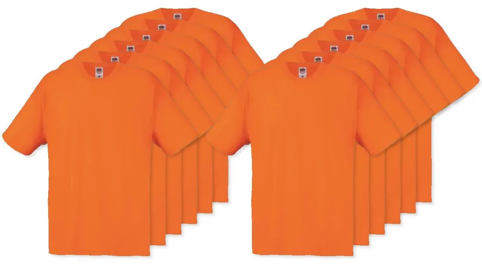 Pack de 12 Fruit of the Loom SC220 - T-Shirt Col Rond Homme