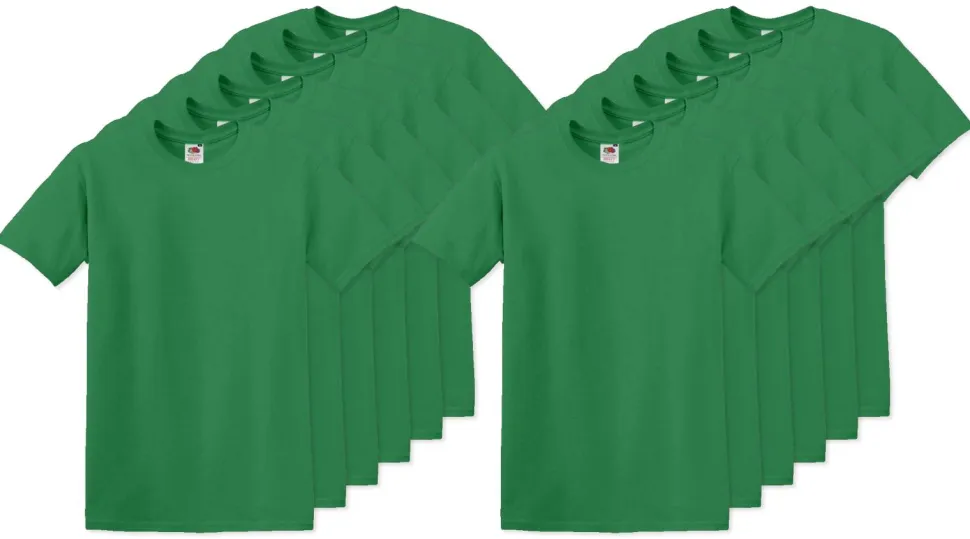 Pack de 12 Fruit of the Loom SC220 - T-Shirt Col Rond Homme