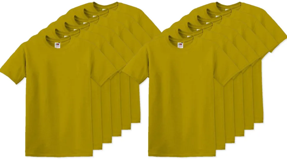 Pack de 12 Fruit of the Loom SC220 - T-Shirt Col Rond Homme