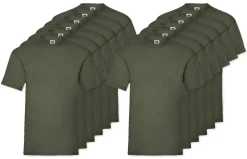 Pack de 12 Fruit of the Loom SC230 - T-Shirt Manches Courtes Homme