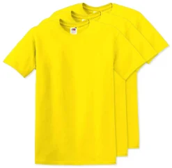 Pack de 3 Fruit of the Loom SC6 - T-Shirt Manches Courtes 100% Coton