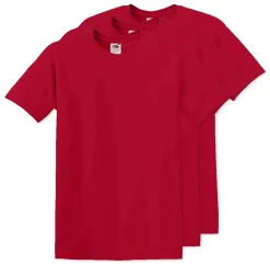 Pack de 3 Fruit of the Loom SC6 - T-Shirt Manches Courtes 100% Coton