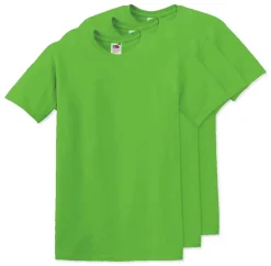 Pack de 3 Fruit of the Loom SC6 - T-Shirt Manches Courtes 100% Coton