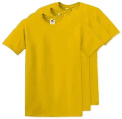 Pack de 3 Fruit of the Loom SC6 - T-Shirt Manches Courtes 100% Coton