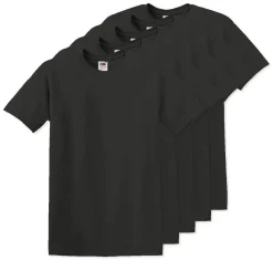 Pack de 5 Fruit of the Loom SC6 - T-Shirt Manches Courtes 100% Coton