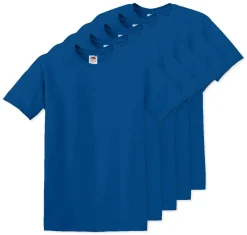 Pack de 5 Fruit of the Loom SC6 - T-Shirt Manches Courtes 100% Coton