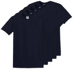 Pack de 5 Fruit of the Loom SC6 - T-Shirt Manches Courtes 100% Coton