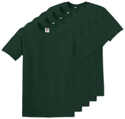 Pack de 5 Fruit of the Loom SC6 - T-Shirt Manches Courtes 100% Coton