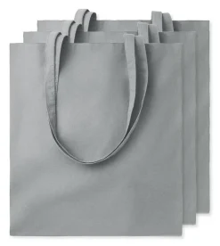 Pack de 3 GiftRetail MO9268 - COTTONEL COLOUR + Sac shopping coton 140gr/m²