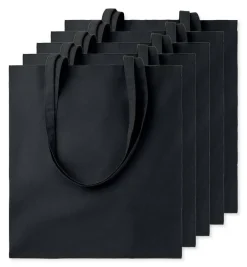 Pack de 5 GiftRetail MO9268 - COTTONEL COLOUR + Sac shopping coton 140gr/m²