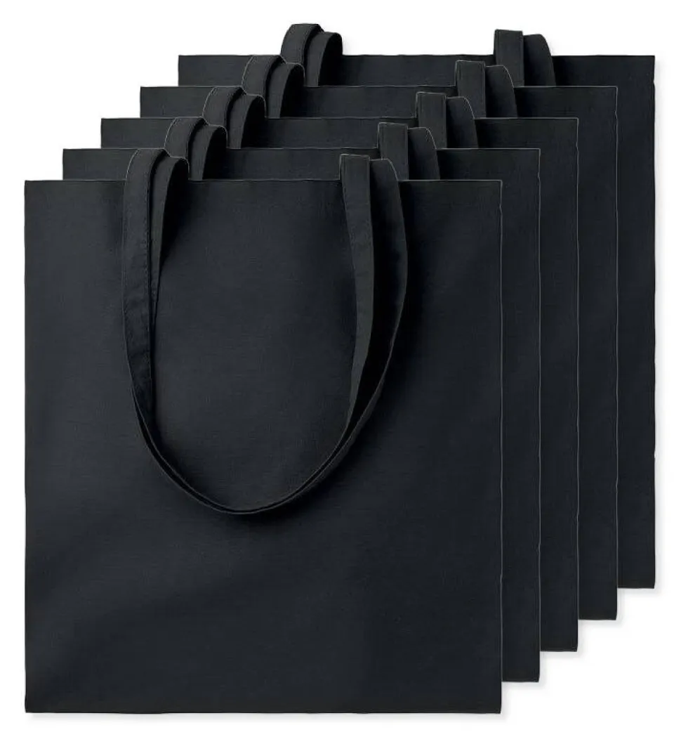 Pack de 5 GiftRetail MO9268 - COTTONEL COLOUR + Sac shopping coton 140gr/m²