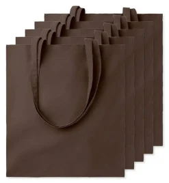 Pack de 5 GiftRetail MO9268 - COTTONEL COLOUR + Sac shopping coton 140gr/m²