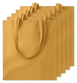 Pack de 5 GiftRetail MO9268 - COTTONEL COLOUR + Sac shopping coton 140gr/m²