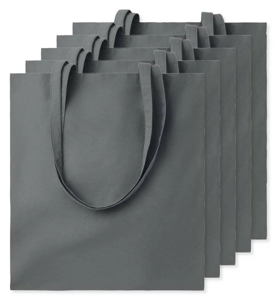 Pack de 5 GiftRetail MO9268 - COTTONEL COLOUR + Sac shopping coton 140gr/m²