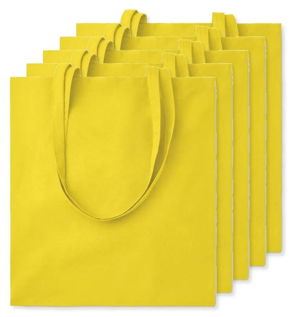 Pack de 5 GiftRetail MO9268 - COTTONEL COLOUR + Sac shopping coton 140gr/m²