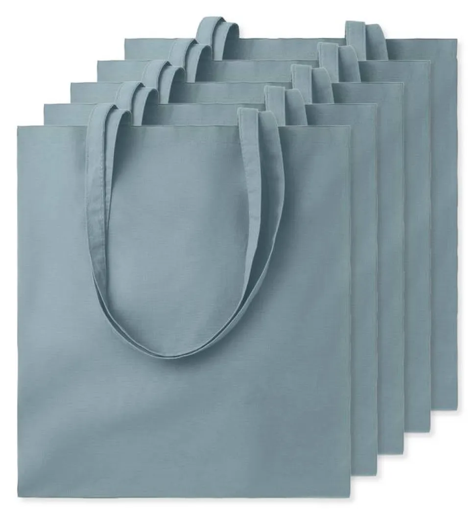 Pack de 5 GiftRetail MO9268 - COTTONEL COLOUR + Sac shopping coton 140gr/m²