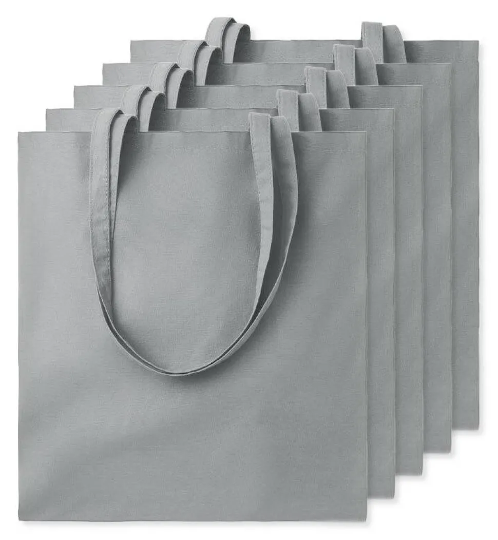 Pack de 5 GiftRetail MO9268 - COTTONEL COLOUR + Sac shopping coton 140gr/m²